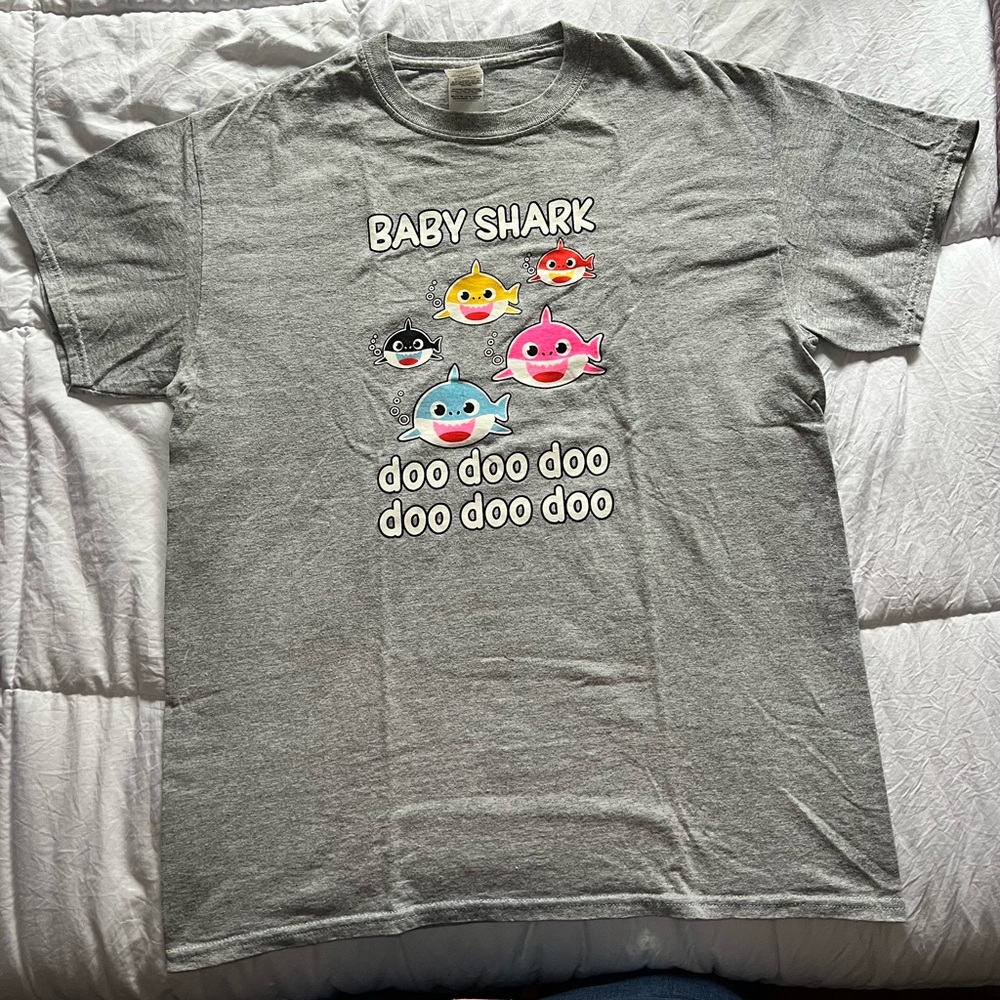 Gray Baby Shark T-Shirt